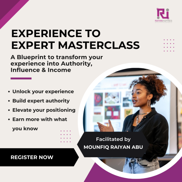 Experience to Expert Masterclass